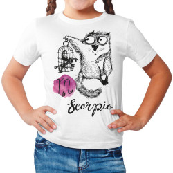 Αστείες Γάτες Ζώδια - Σκορπιός (Κοντομάνικο Παιδικό)