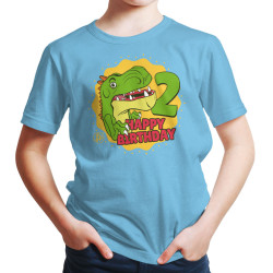 Happy Birthday Dino - 2 years old (Κοντομάνικο Παιδικό)