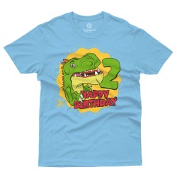 Happy Birthday Dino - 2 years old (Κοντομάνικο Παιδικό)