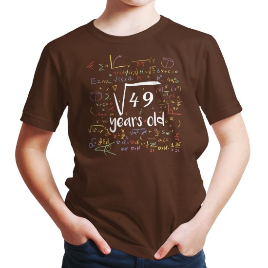 7 years old math birthday (Κοντομάνικο Παιδικό)