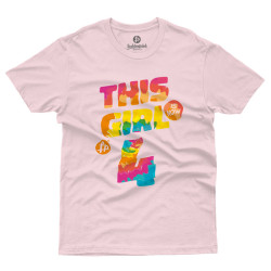 This girl is now 4 - Birthday t-shirt (Κοντομάνικο Παιδικό) This girl is now 4 - Birthday t-shirt (Κοντομάνικο Παιδικό)