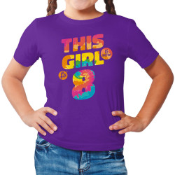 This girl is now 8 - Birthday t-shirt (Κοντομάνικο Παιδικό)