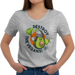 Destroy The Vegans (Κοντομάνικο Γυναικείο V-Neck) Destroy The Vegans (Κοντομάνικο Γυναικείο V-Neck)