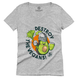 Destroy The Vegans (Κοντομάνικο Γυναικείο V-Neck) Destroy The Vegans (Κοντομάνικο Γυναικείο V-Neck)