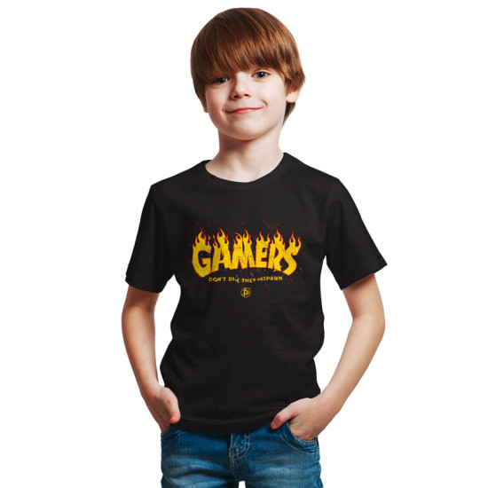 GAMERS DON'T DIE THEY RESPAWN (Κοντομάνικο Παιδικό)