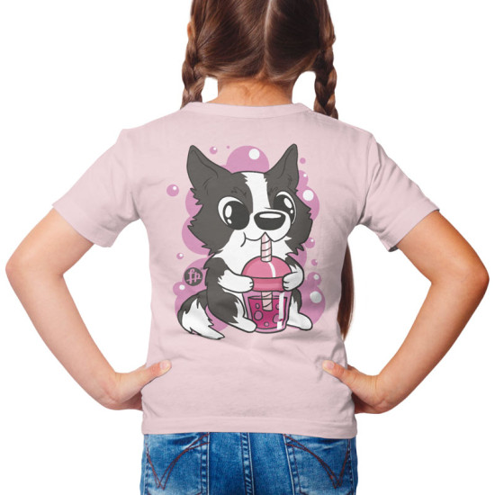 Collie dog bubble tea (Κοντομάνικο Παιδικό)