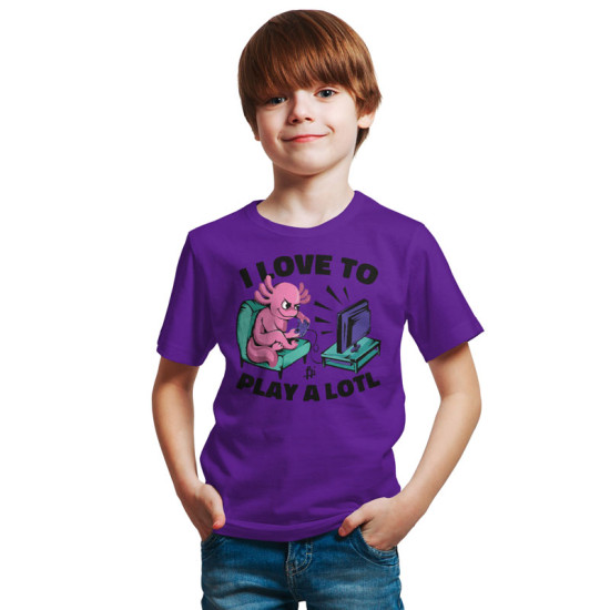 gamer axolotl couch tv (Κοντομάνικο Παιδικό) gamer axolotl couch tv (Κοντομάνικο Παιδικό)