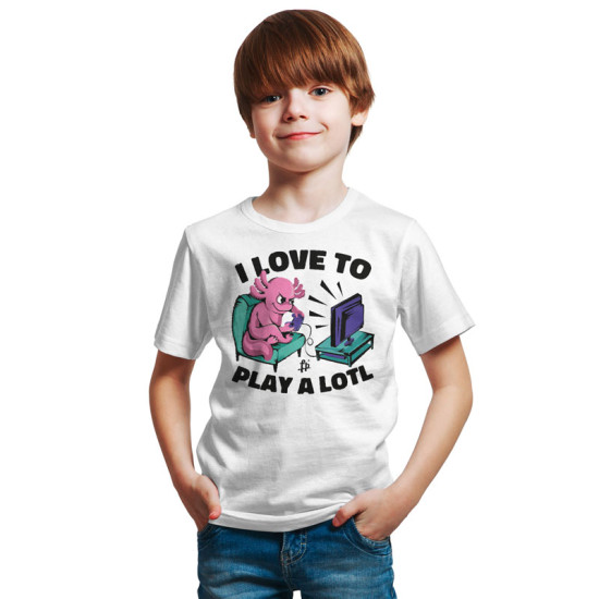 gamer axolotl couch tv (Κοντομάνικο Παιδικό) gamer axolotl couch tv (Κοντομάνικο Παιδικό)