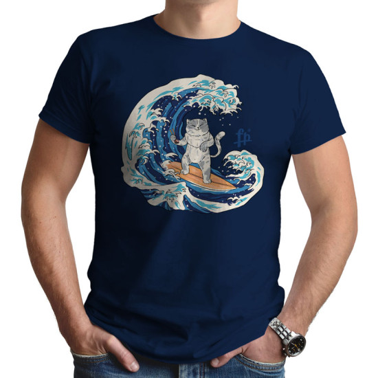 CAT SUSHI WAVE (Κοντομάνικο Ανδρικό / Unisex)