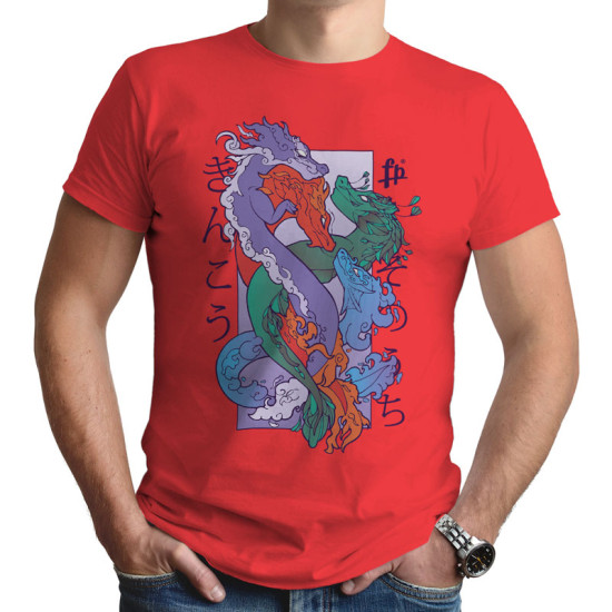 FOUR ELEMENTS DRAGONS (Κοντομάνικο Ανδρικό / Unisex)