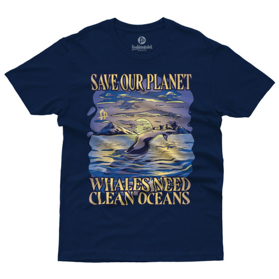 SAVE PLANET WHALES (Κοντομάνικο Ανδρικό / Unisex)