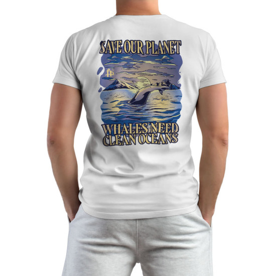 SAVE PLANET WHALES (Κοντομάνικο Ανδρικό / Unisex)