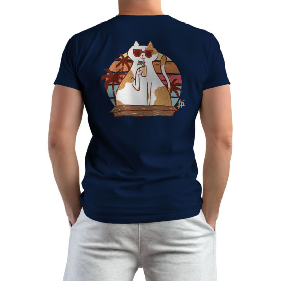 SUMMER CAT RETRO SUNSET (Κοντομάνικο Ανδρικό / Unisex)