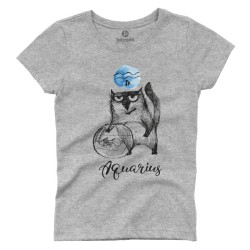 Αστείες Γάτες Ζώδια - Υδροχόος (Κοντομάνικο Γυναικείο)