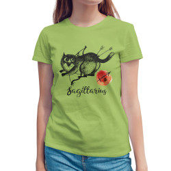 Αστείες Γάτες Ζώδια - Τοξότης (Κοντομάνικο Γυναικείο)