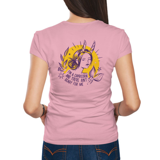 Γυναικεία Σκίτσα Ζώδια - Αιγόκερως (Κοντομάνικο Γυναικείο)