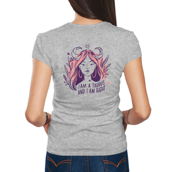 Γυναικεία Σκίτσα Ζώδια - Ταύρος (Κοντομάνικο Γυναικείο)