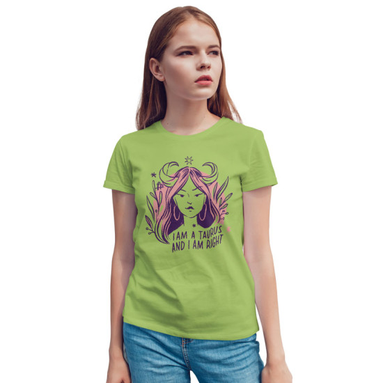 Γυναικεία Σκίτσα Ζώδια - Ταύρος (Κοντομάνικο Γυναικείο)