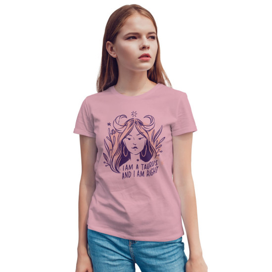 Γυναικεία Σκίτσα Ζώδια - Ταύρος (Κοντομάνικο Γυναικείο)