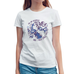 Γυναικεία Σκίτσα Ζώδια - Υδροχόος (Κοντομάνικο Γυναικείο)