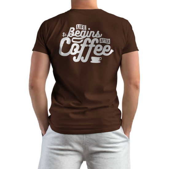 Life Begins After Coffee (Κοντομάνικο Ανδρικό / Unisex)