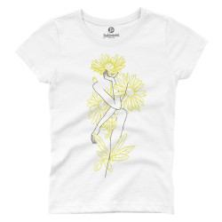 Γυναικεία φιγούρα με λουλούδια V2 (Κοντομάνικο Γυναικείο)