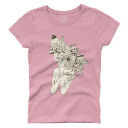 Γυναικεία φιγούρα με λουλούδια V5 (Κοντομάνικο Γυναικείο)