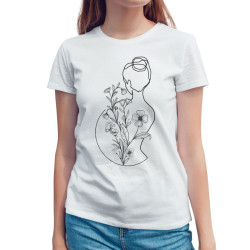 Γυναικεία φιγούρα με λουλούδια V8 (Κοντομάνικο Γυναικείο) Γυναικεία φιγούρα με λουλούδια V8 (Κοντομάνικο Γυναικείο)