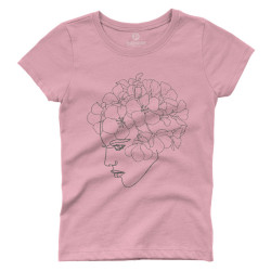 Γυναικείο πορτραίτο με λουλούδια V7 (Κοντομάνικο Γυναικείο) Γυναικείο πορτραίτο με λουλούδια V7 (Κοντομάνικο Γυναικείο)