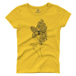 Γυναικείο πορτραίτο με πεταλούδα (Κοντομάνικο Γυναικείο) Γυναικείο πορτραίτο με πεταλούδα (Κοντομάνικο Γυναικείο)