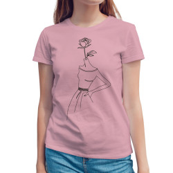 Φόρεμα με τριαντάφυλλο (Κοντομάνικο Γυναικείο) Φόρεμα με τριαντάφυλλο (Κοντομάνικο Γυναικείο)