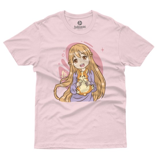 ANIME GIRL WTH CORGI (Κοντομάνικο Παιδικό)