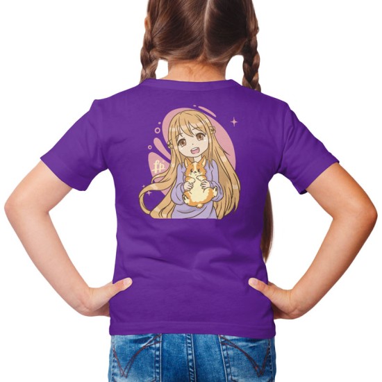 ANIME GIRL WTH CORGI (Κοντομάνικο Παιδικό)