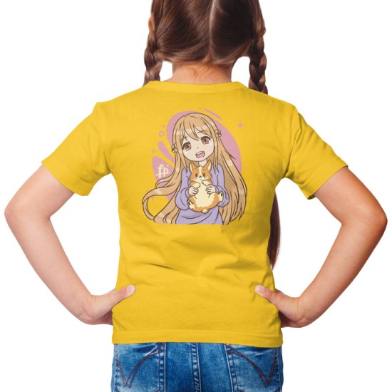 ANIME GIRL WTH CORGI (Κοντομάνικο Παιδικό)