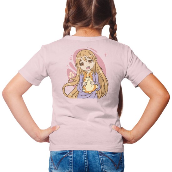 ANIME GIRL WTH CORGI (Κοντομάνικο Παιδικό)