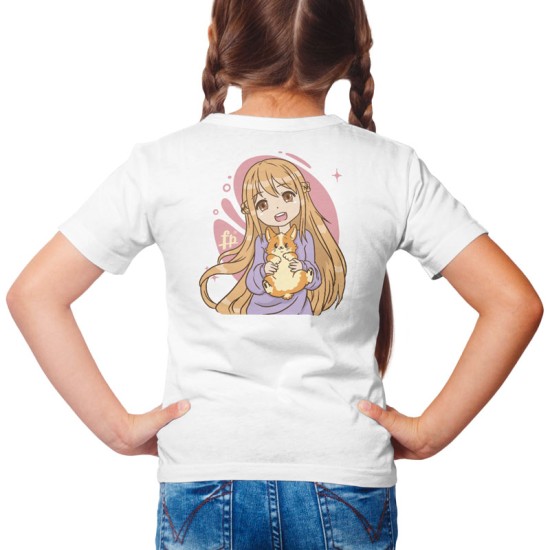 ANIME GIRL WTH CORGI (Κοντομάνικο Παιδικό)