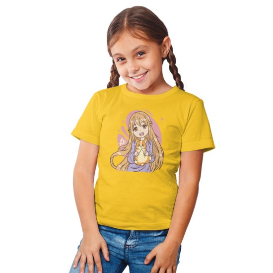 ANIME GIRL WTH CORGI (Κοντομάνικο Παιδικό)