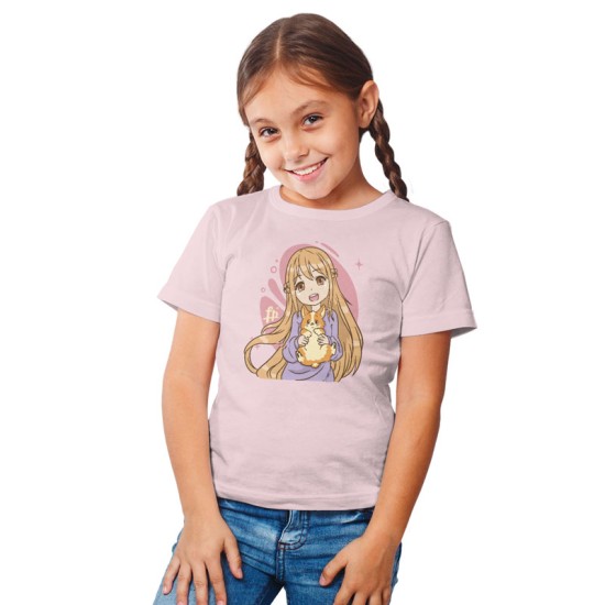ANIME GIRL WTH CORGI (Κοντομάνικο Παιδικό)