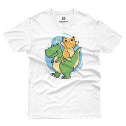 CAT AND TREX (Κοντομάνικο Παιδικό)