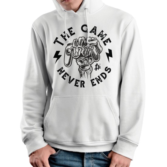 THE GAME NEVER ENDS (Κουκούλα Unisex)