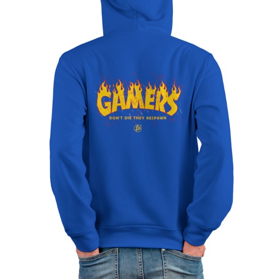 GAMERS DON'T DIE THEY RESPAWN (Κουκούλα Unisex)