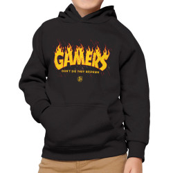 GAMERS DON'T DIE THEY RESPAWN (Φούτερ Κουκούλα Παιδική Unisex) GAMERS DON'T DIE THEY RESPAWN (Φούτερ Κουκούλα Παιδική Unisex)