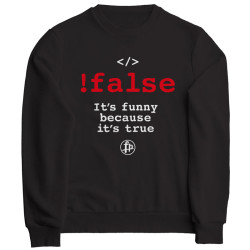 !false (Φούτερ Unisex) !false (Φούτερ Unisex)