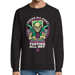 Coding all night (Φούτερ Unisex)