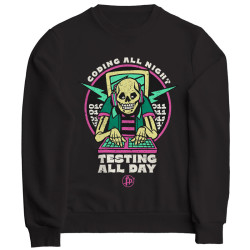 Coding all night (Φούτερ Unisex)