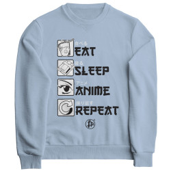 Eat Sleep Anime Repeat (Φούτερ Unisex) Eat Sleep Anime Repeat (Φούτερ Unisex)