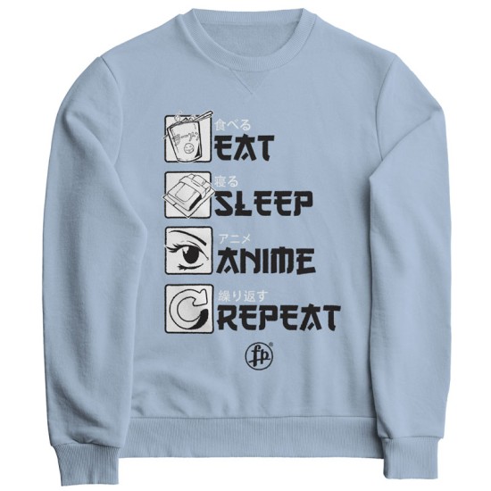 Eat Sleep Anime Repeat (Φούτερ Unisex)