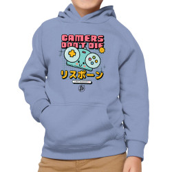 GAMERS DON'T DIE CARTOON (Φούτερ Κουκούλα Παιδική Unisex)