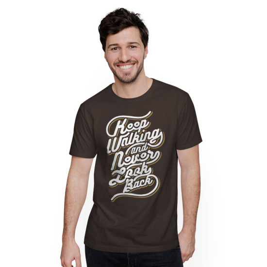 Keep Walking Quote T-Shirt (Κοντομάνικο Ανδρικό / Unisex)