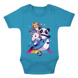 Cute Animals Riding Rainbow (Βρεφικό Φορμάκι) Cute Animals Riding Rainbow (Βρεφικό Φορμάκι)